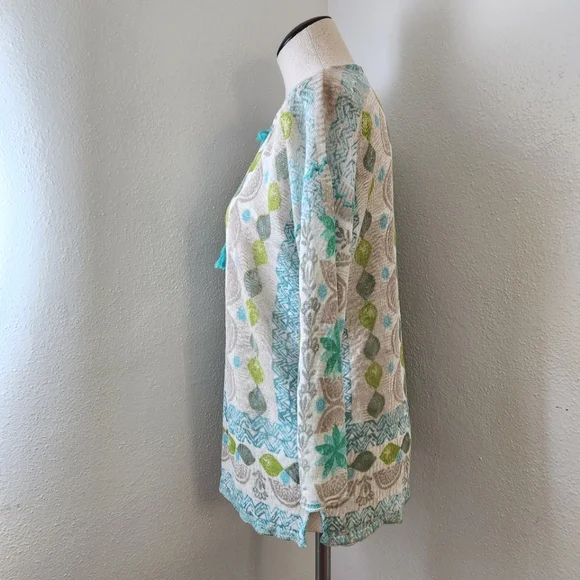 Sigrid Olsen Tunic Long Sleeve  Top Small - Picture 3 of 14